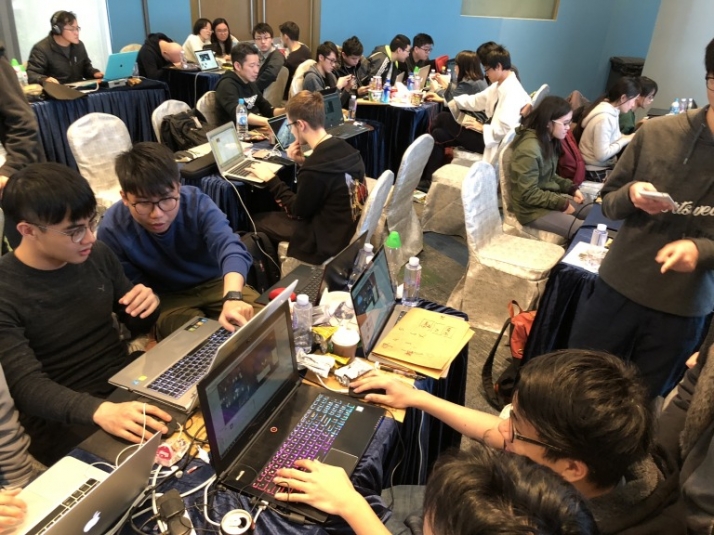 Students joining the Global Game Jam HK (48-hour Game Development Challenge)